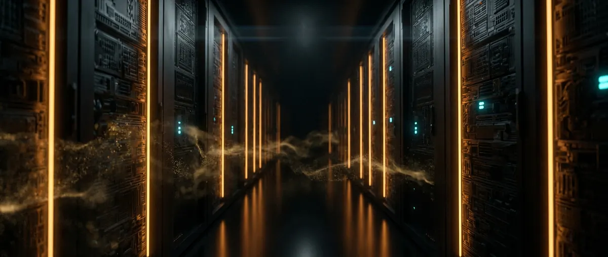 Inside the archive, where the consciousnesses are kept.